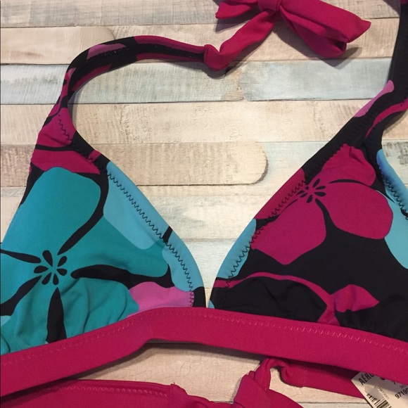 NWT Aeropostale Hawaiian Tropical Floral Bikini - Picture 3 of 5
